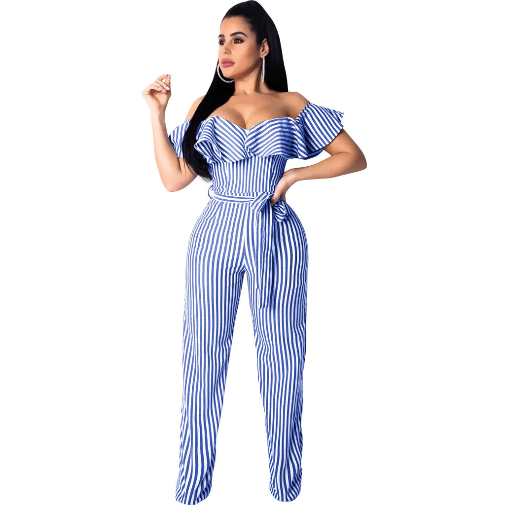 Sexy Striped Jumpsuit