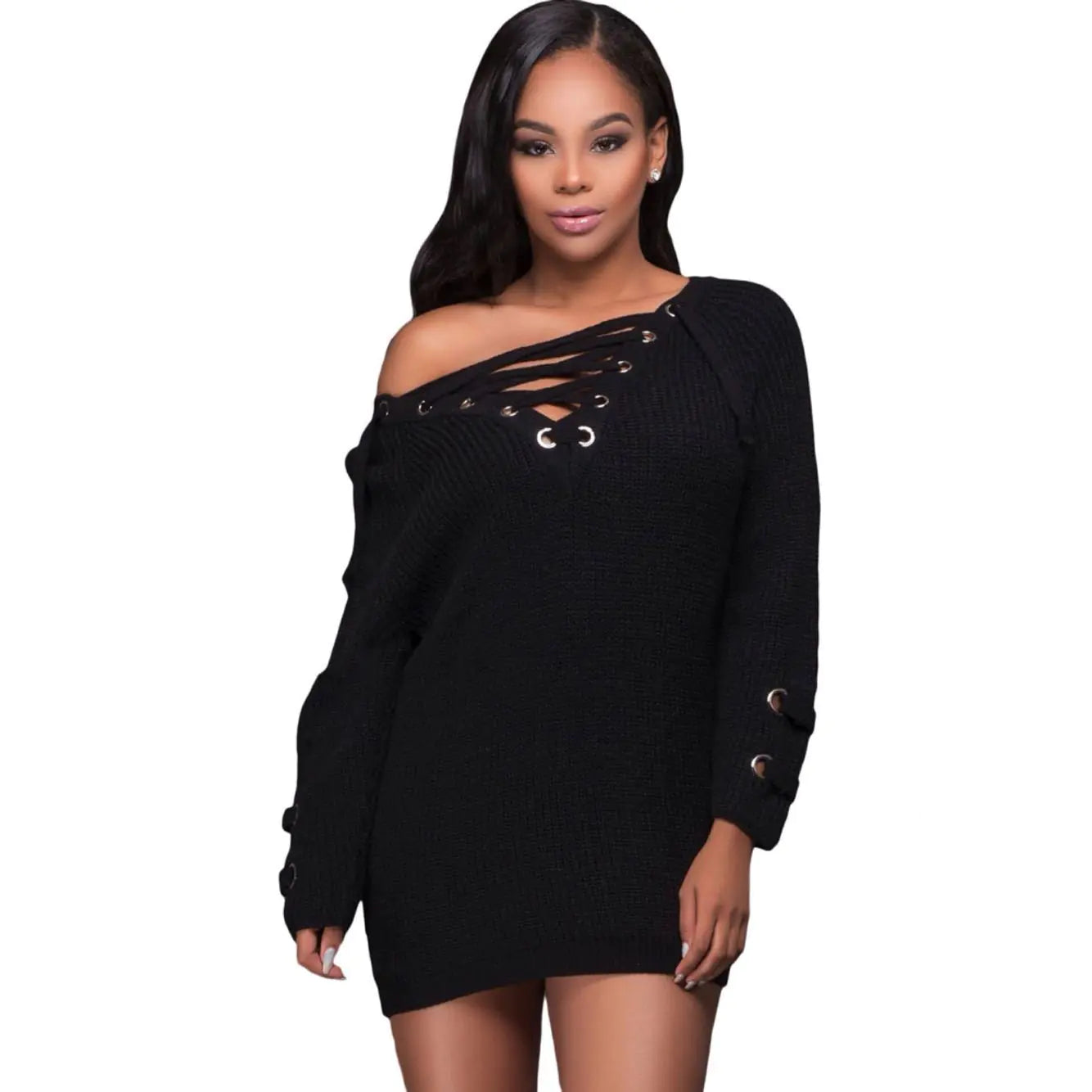 Mid-Length Sexy Sweater