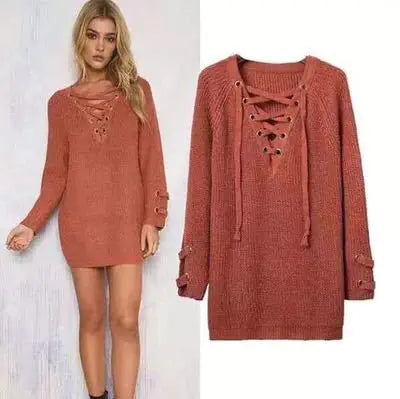 Mid-Length Sexy Sweater