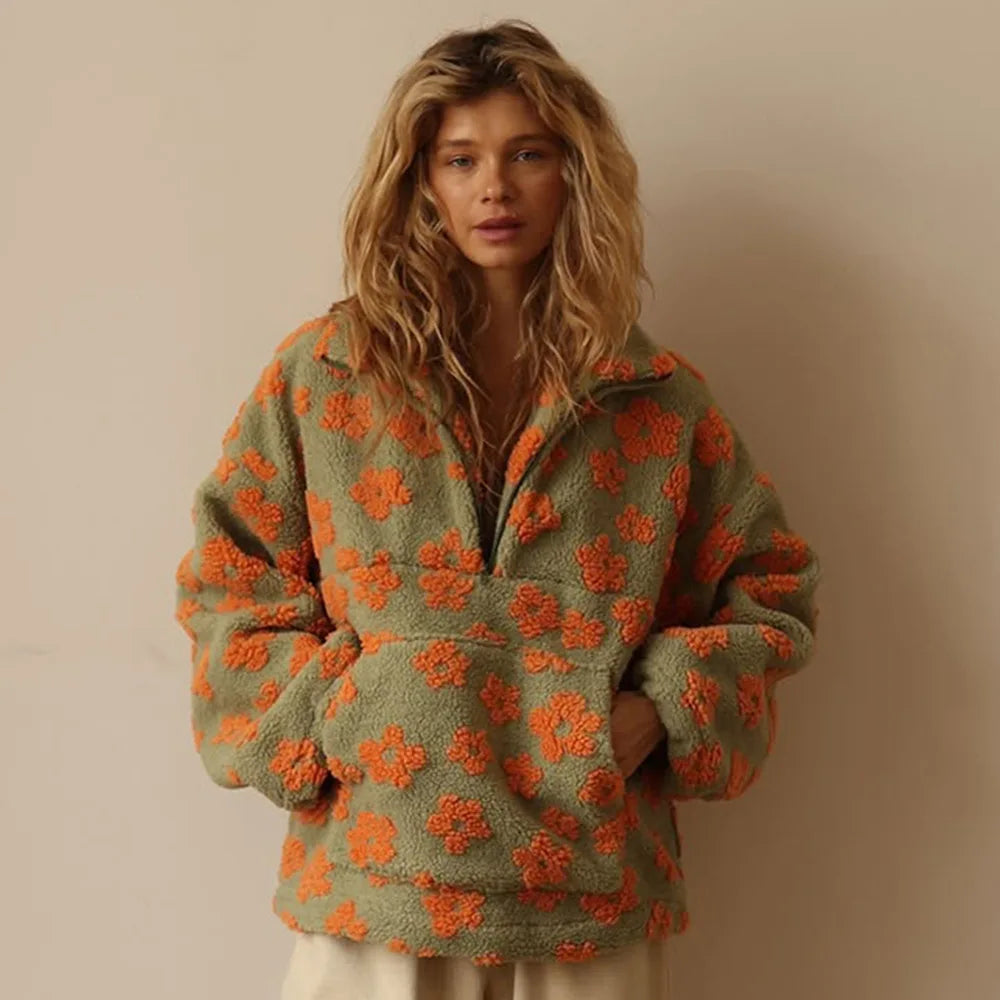 Winter Floral Hoodie