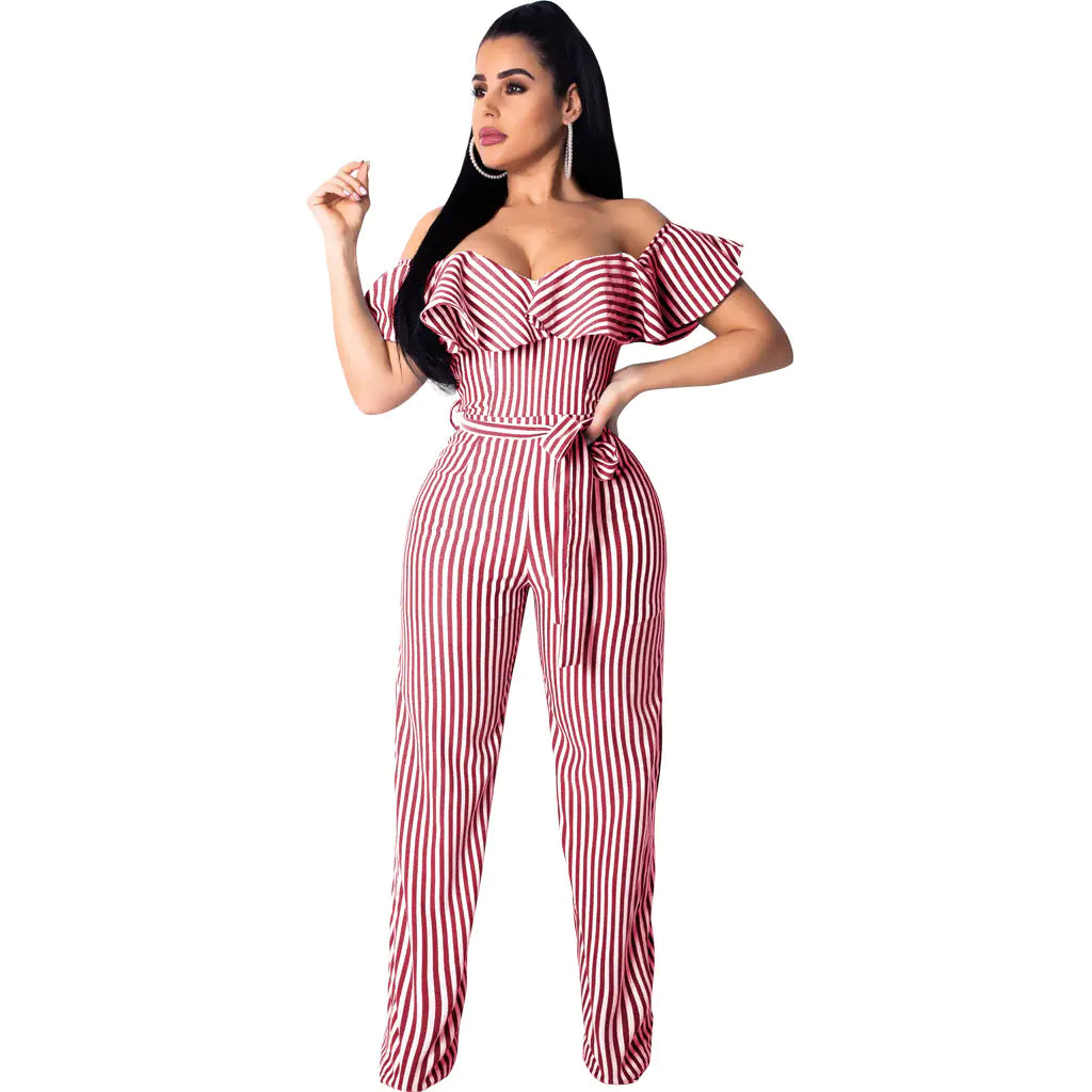 Sexy Striped Jumpsuit
