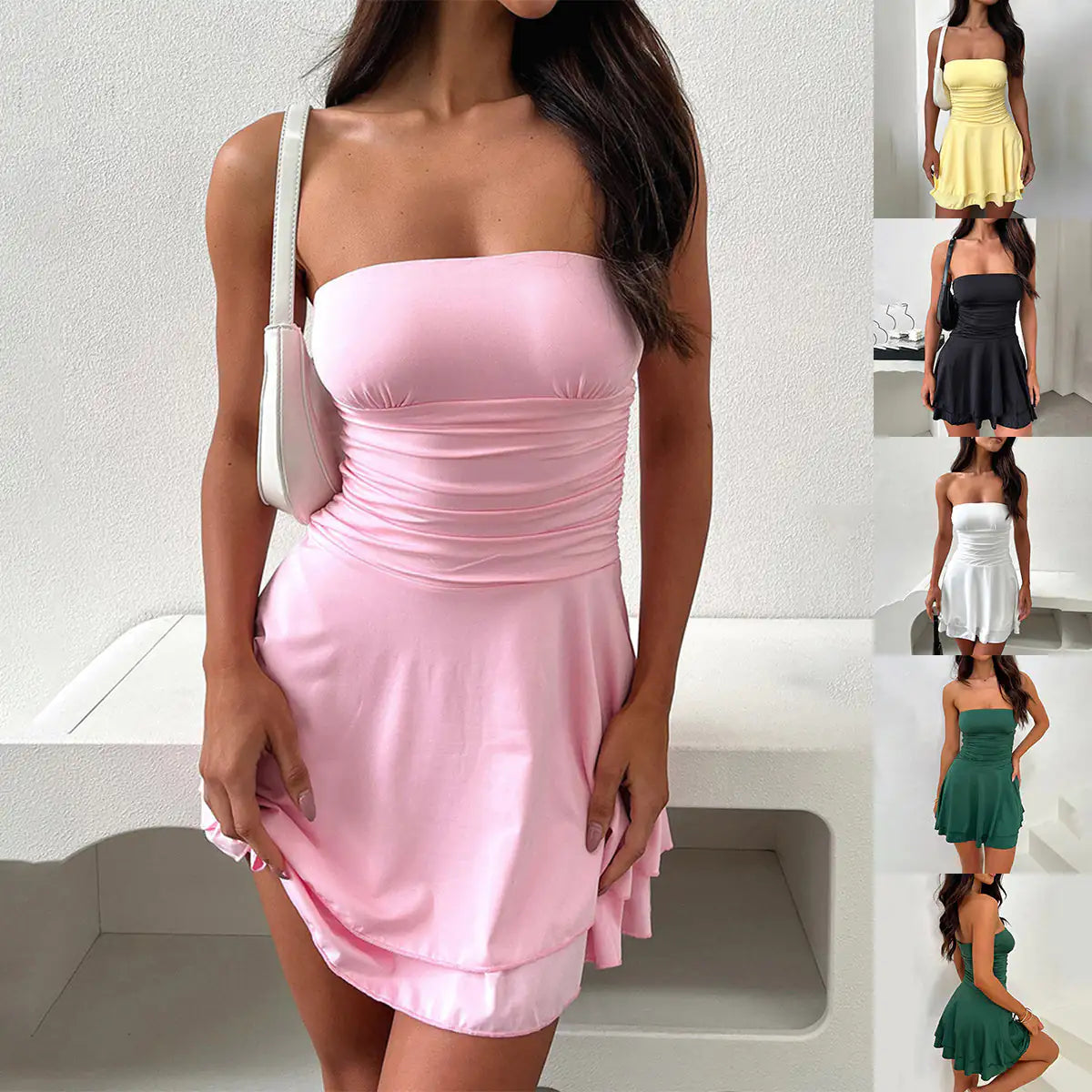 Summer Sexy Pleated Dress