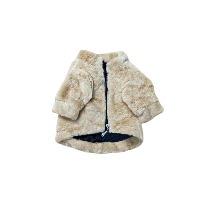 Dog Clothes Fur Coat Tide Brand Leopard Print