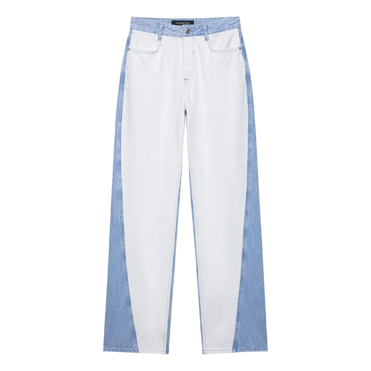 HH 2024 Autumn Female Vintage Denim Suit Long Sleeve Single Breasted Lapel Coat+High Waist Wide Leg Jeans Street Fashion Set