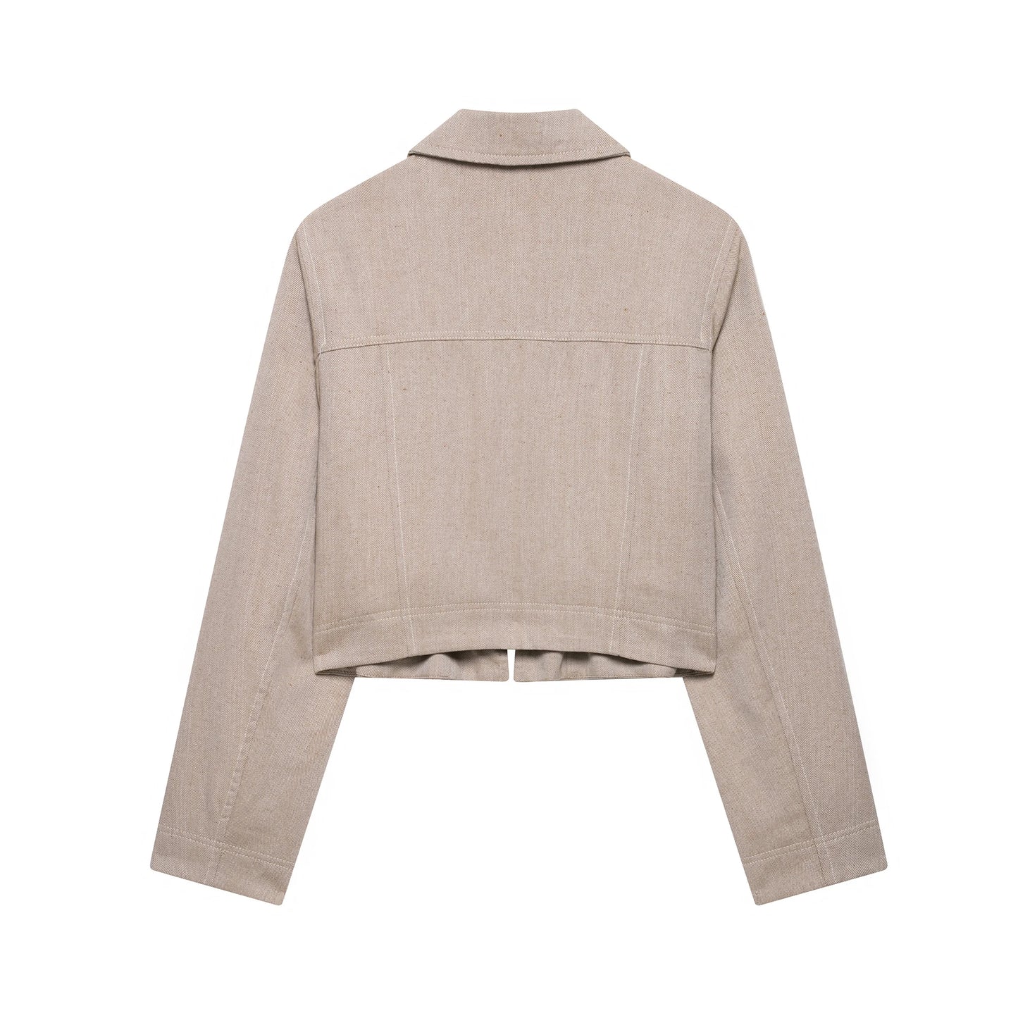 DUOPERI Women Fashion 2 Piece Sets Khaki Long Sleeves Jackets & High Waist Trousers Feamle Chic Lady Casual Pants Sets