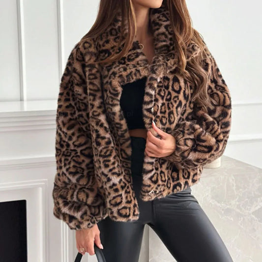 Women's Leopard Coat