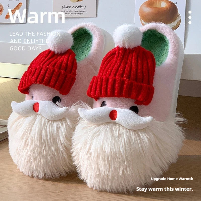 Winter new Christmas and Halloween series cartoon Christmas women's outerwear warm cotton slippers for both men and women Gift
