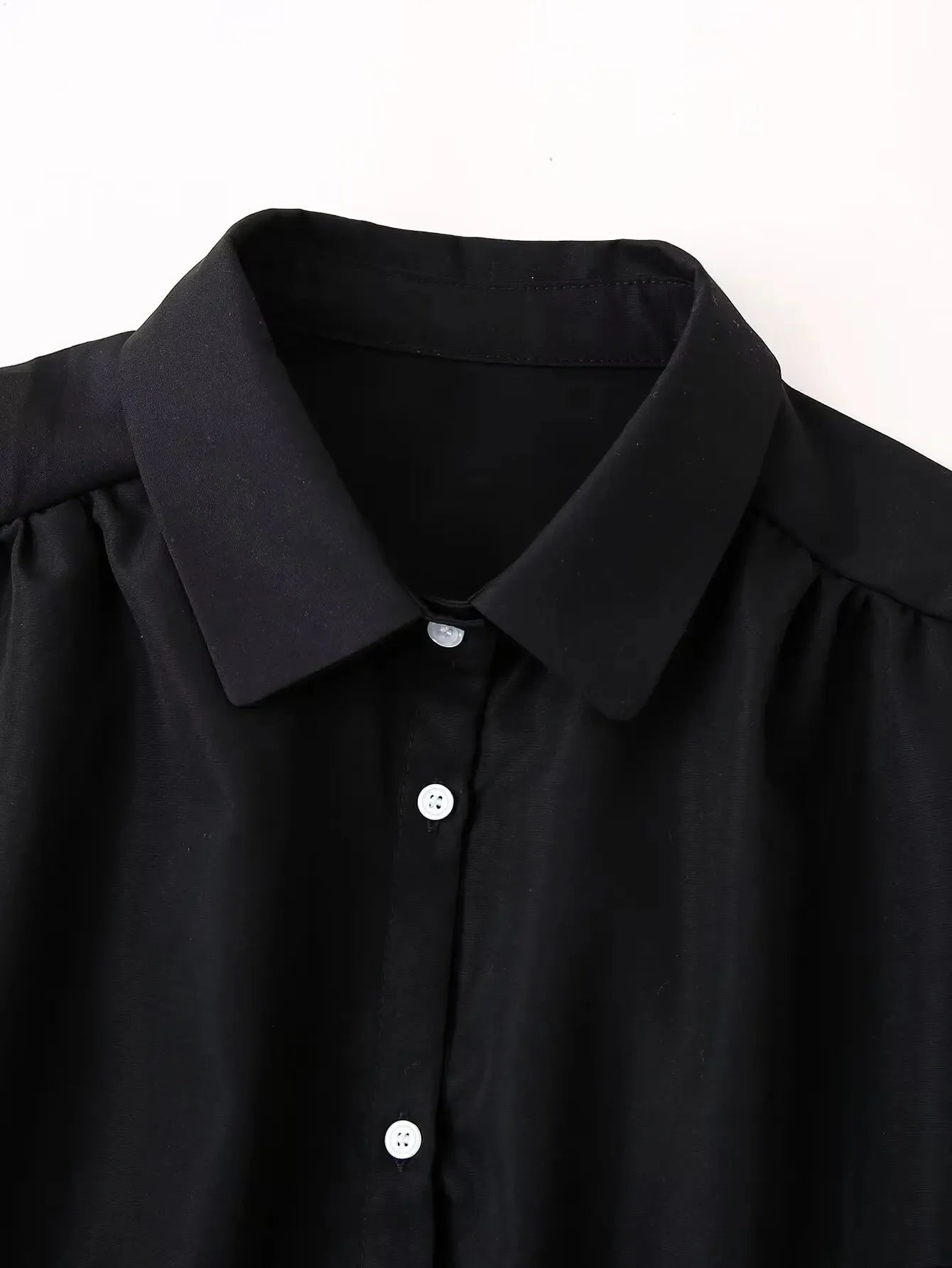 KONDALA Y2K Pu Leather Women Skirt Set Solid Black Embroidery Single Breasted Shirts Loose Long Pants Fashion 2025 Autumn Sets