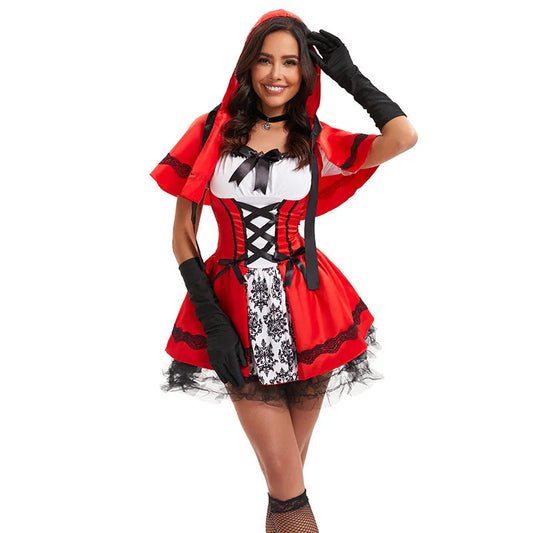 Halloween Red Lace Costume