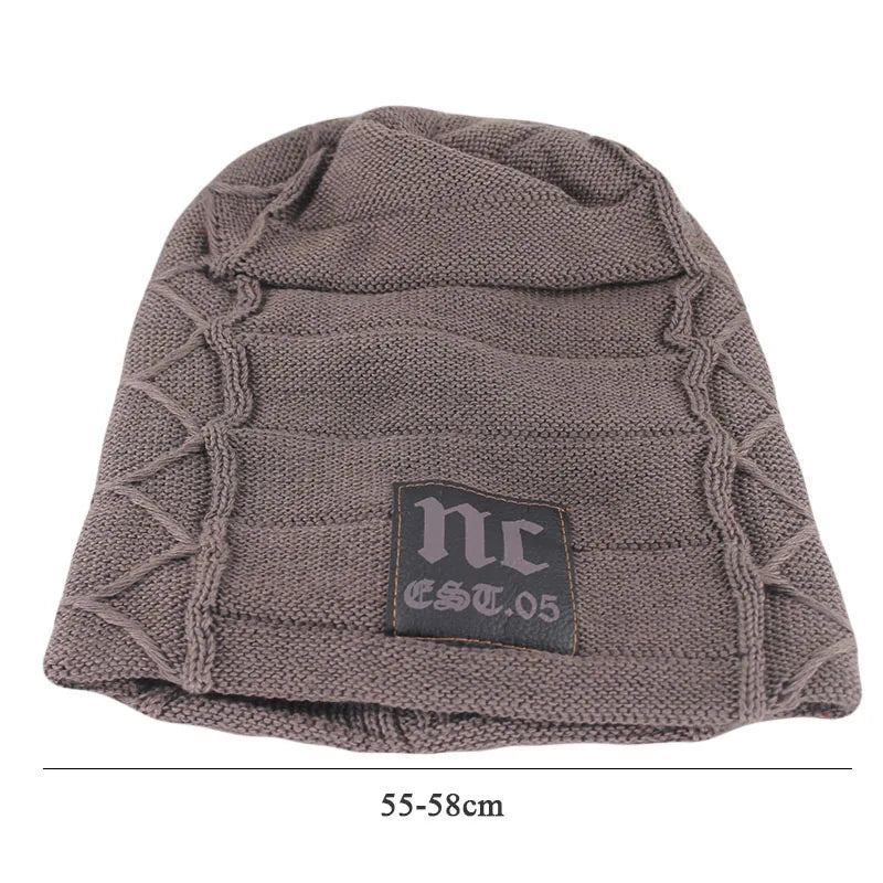 Winter Adult Men Warm Beanies Skullies Fashion Letter Knitted Women Hat Outdoor Colorful Casual Bone Soft Wool