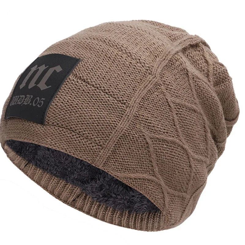 Winter Adult Men Warm Beanies Skullies Fashion Letter Knitted Women Hat Outdoor Colorful Casual Bone Soft Wool