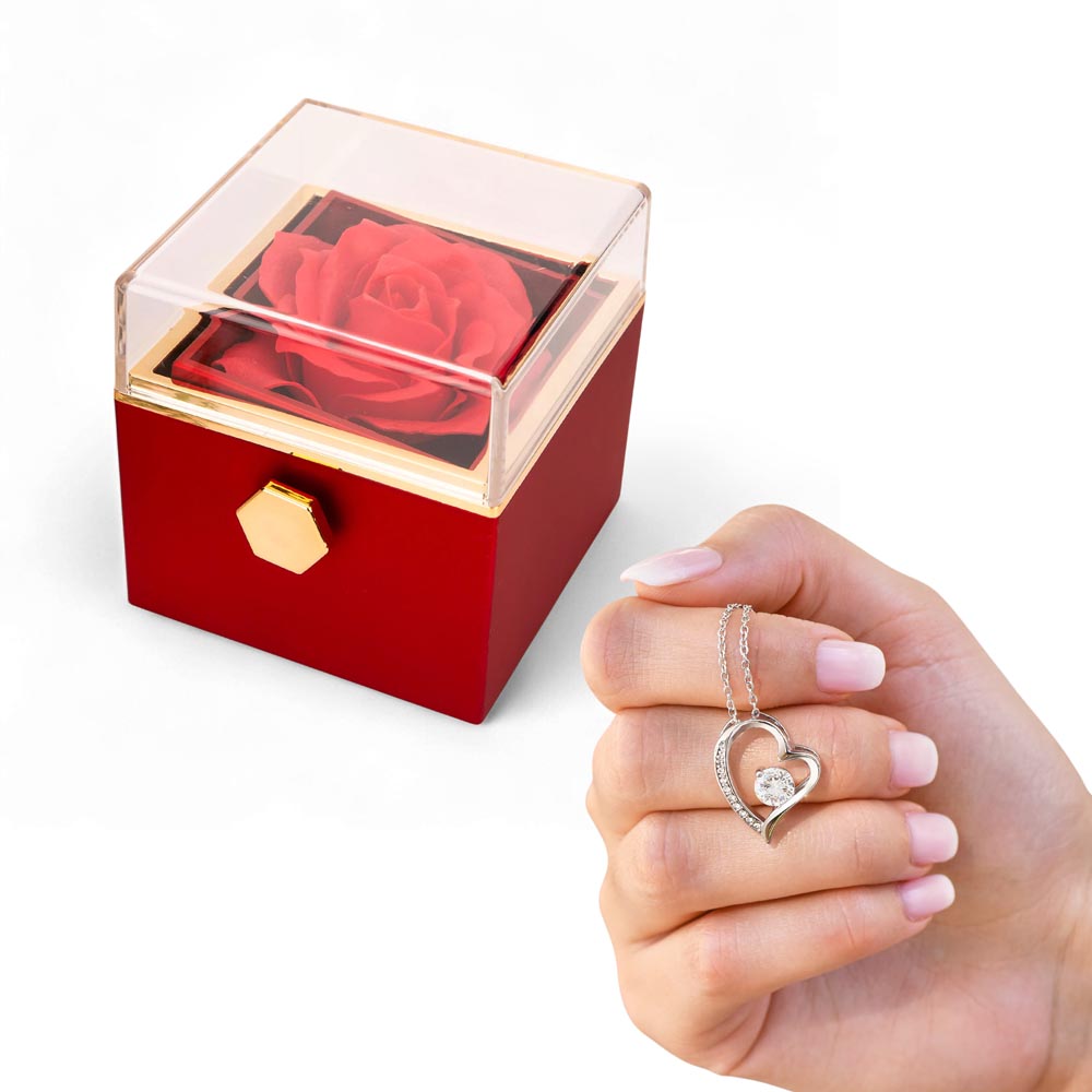 🌹 “Forever Yours: Rotating Enchanted Rose Gift Box”
