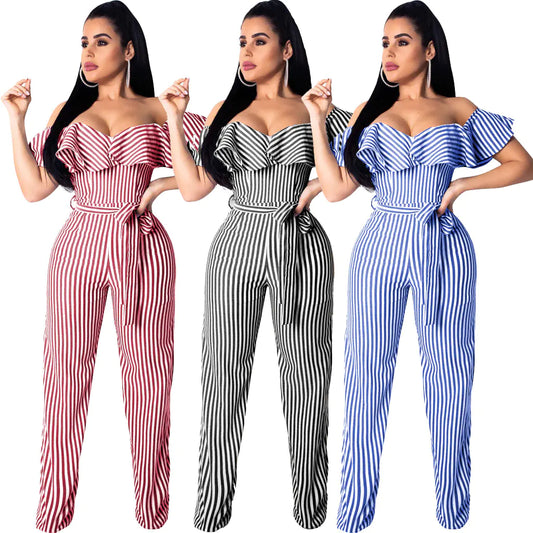 Sexy Striped Jumpsuit